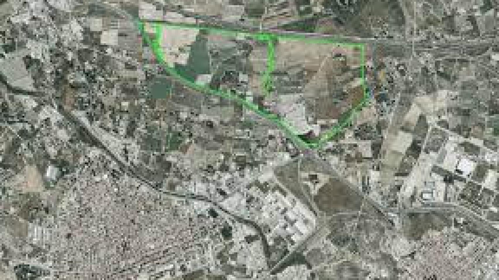 Imagen aérea del polígono industrial.