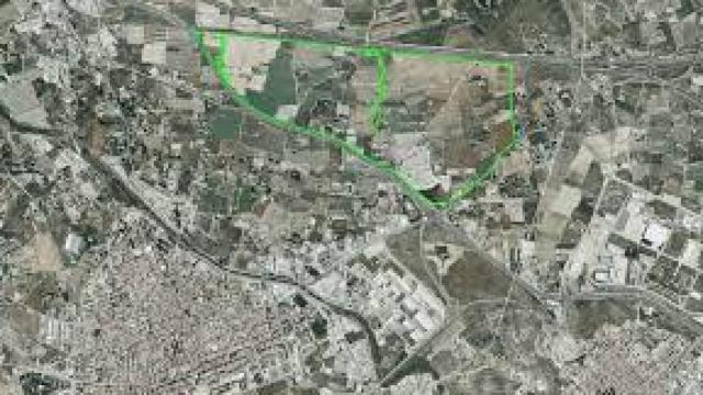 Imagen aérea del polígono industrial.