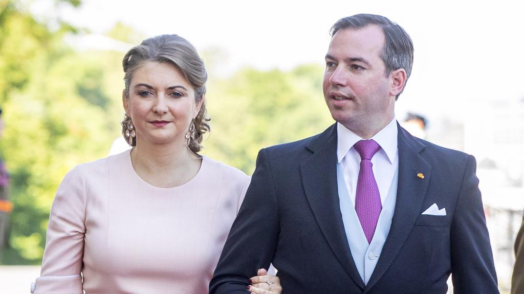 Guillermo y Stéphanie de Luxemburgo en el Día Nacional de Luxemburgo, en junio de 2019.
