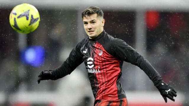 Brahim Díaz, con el AC Milan