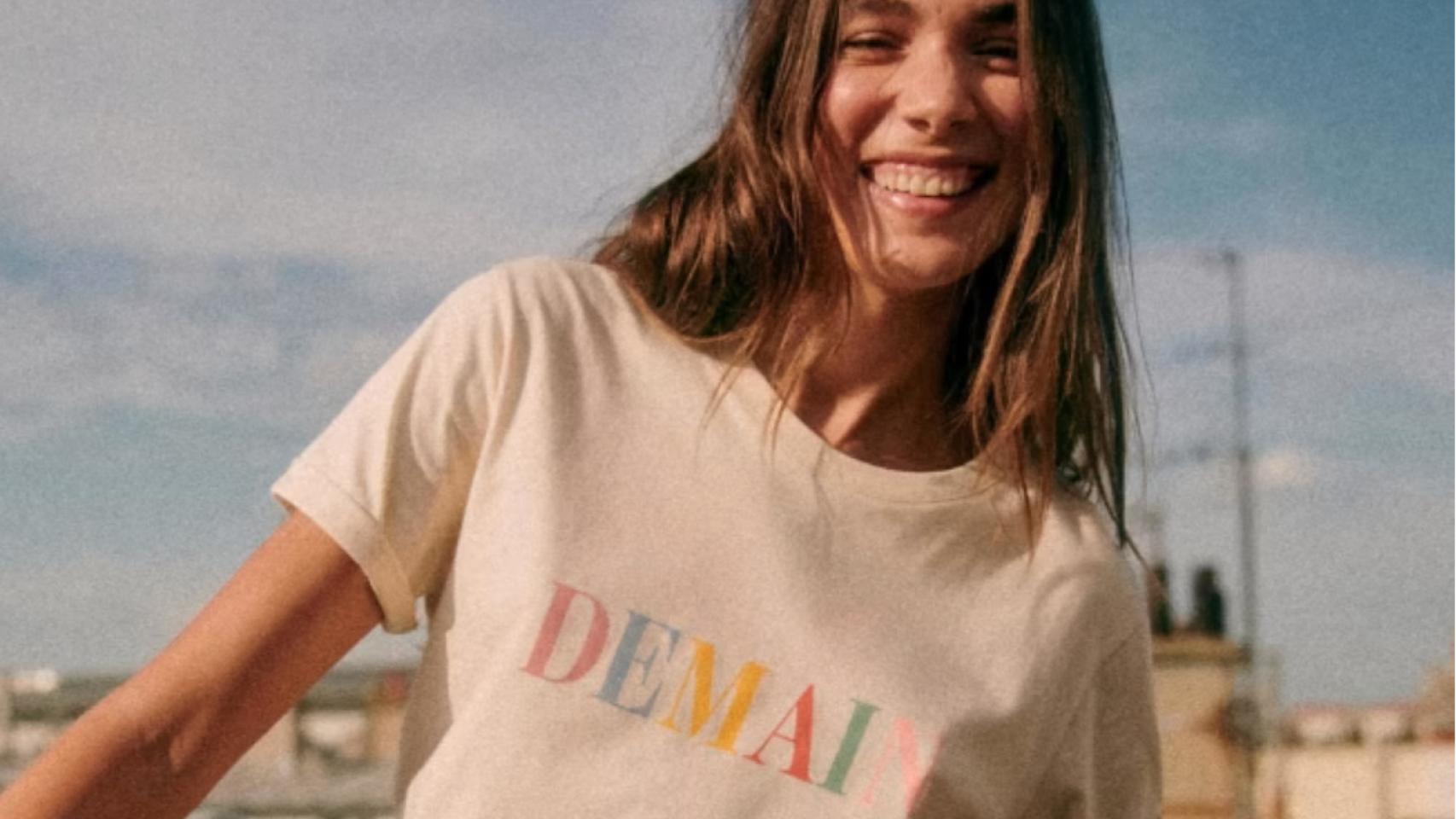 Camiseta de Sézane x Demain.