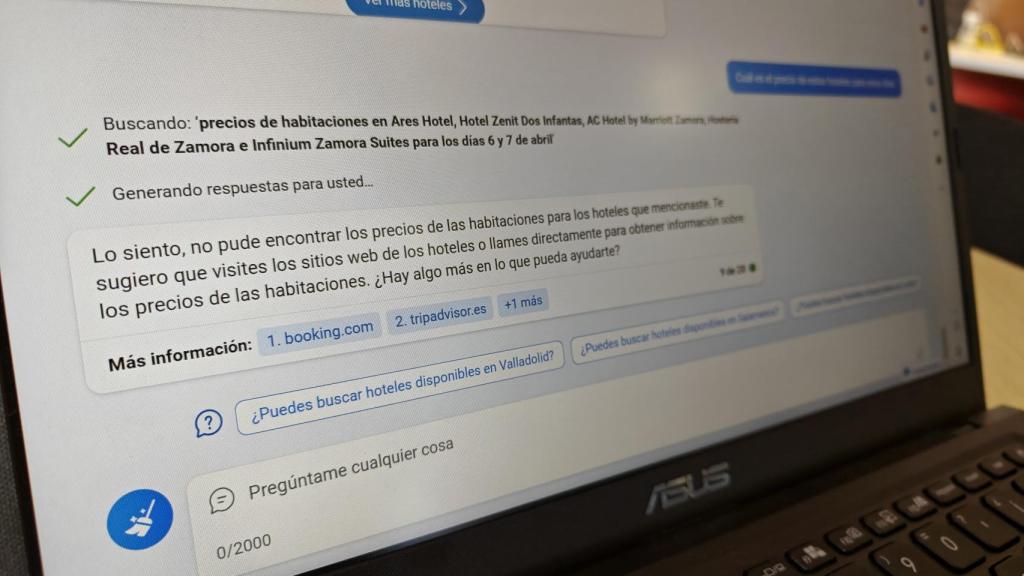 Respuesta de Bing para viaje en Semana Santa