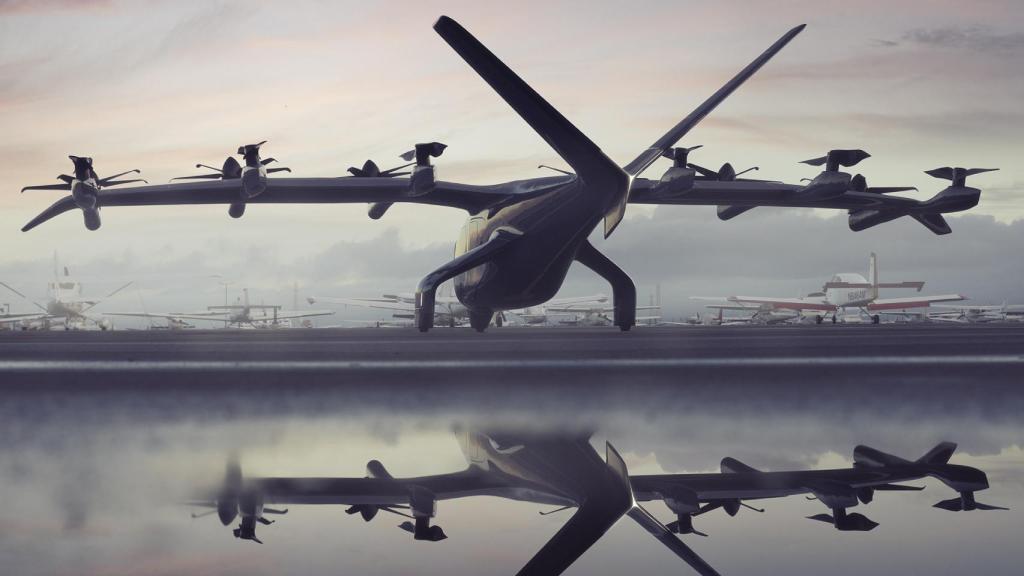 Parte trasera del eVTOL Midnight