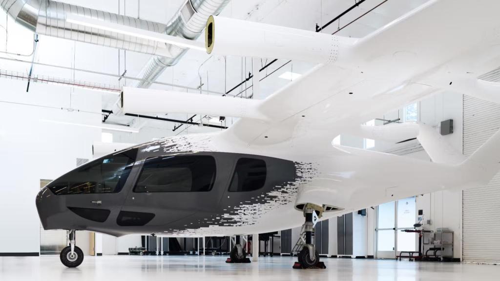El primer prototipo de Midnight en el hangar de Archer