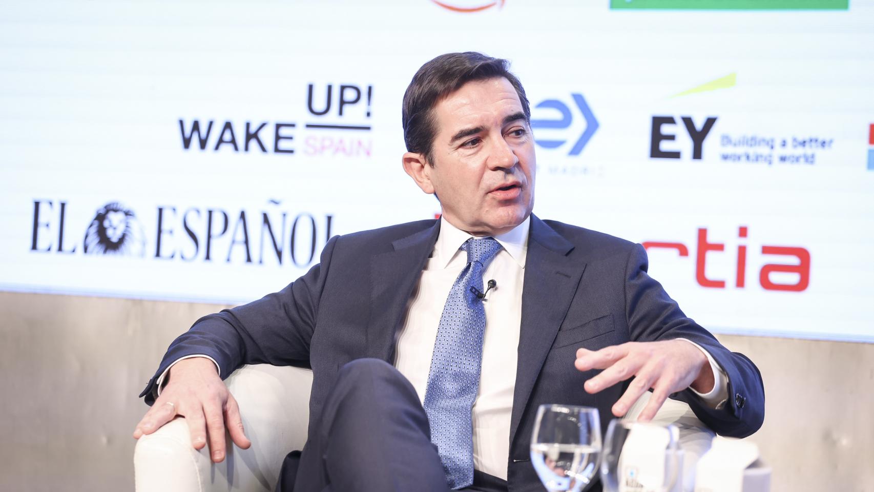 Carlos Torres Vila, presidente de BBVA, durante su intervención en la primera jornada del 'Wake Up, Spain!'.