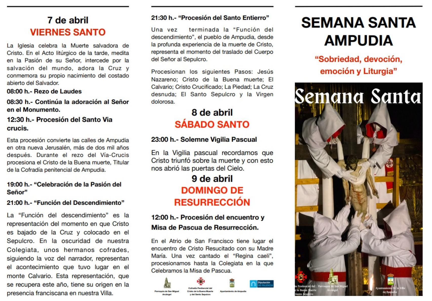 Programa de la Semana Santa de Ampudia 1