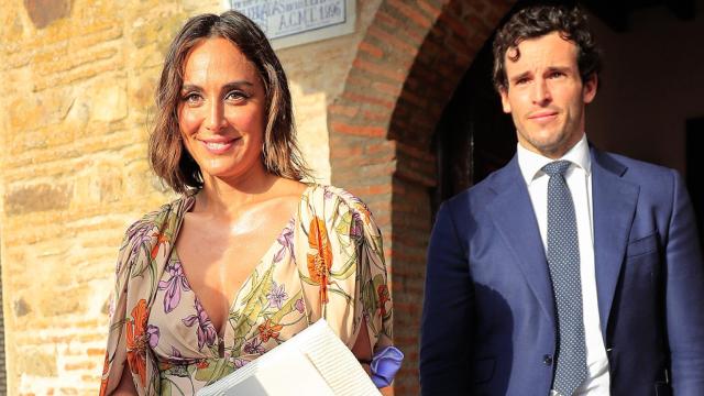 Tamara Falcó e Iñigo Onieva en la boda de unos amigos.