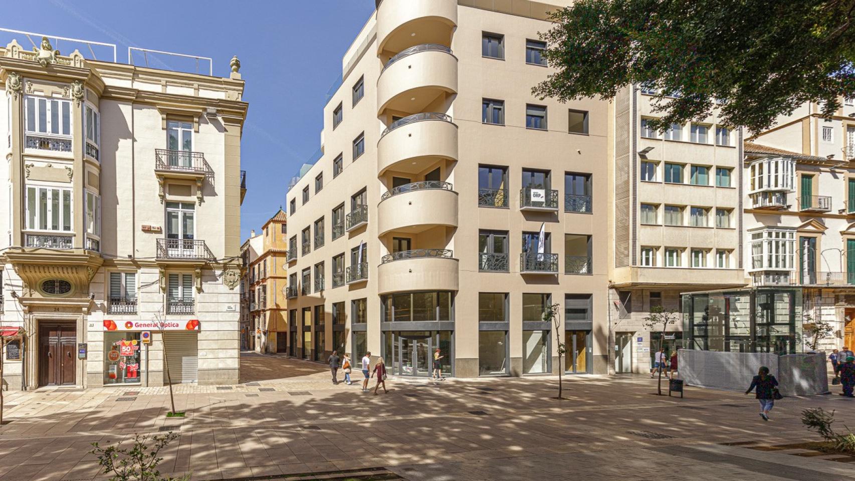 Imagen del edificio de la Alameda Principal de Málaga.