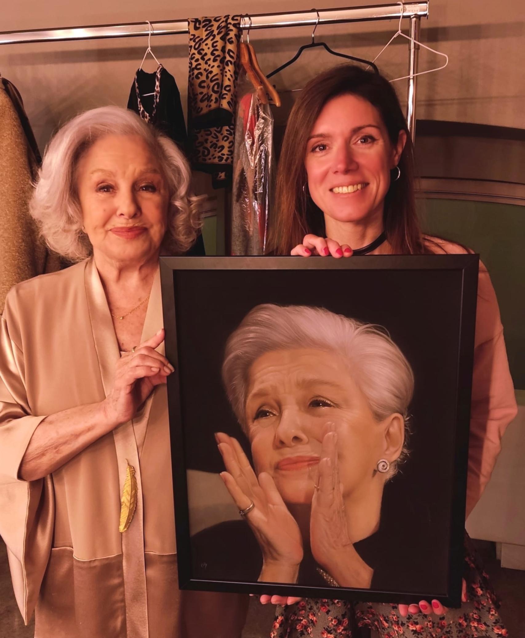 Laura Serrano con Lola Herrera