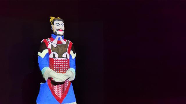 Esta es la reconstrucción de los colores que tenían los guerreros de Xi'an que presenta el Marq.