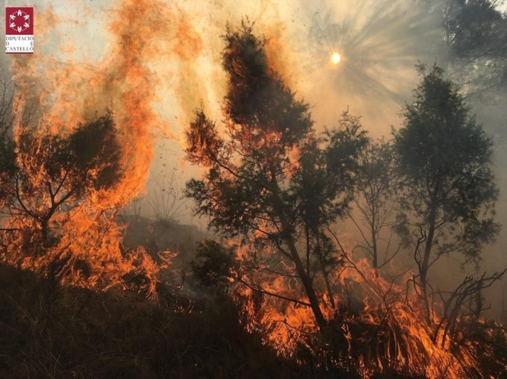 Incendio en Bejís.