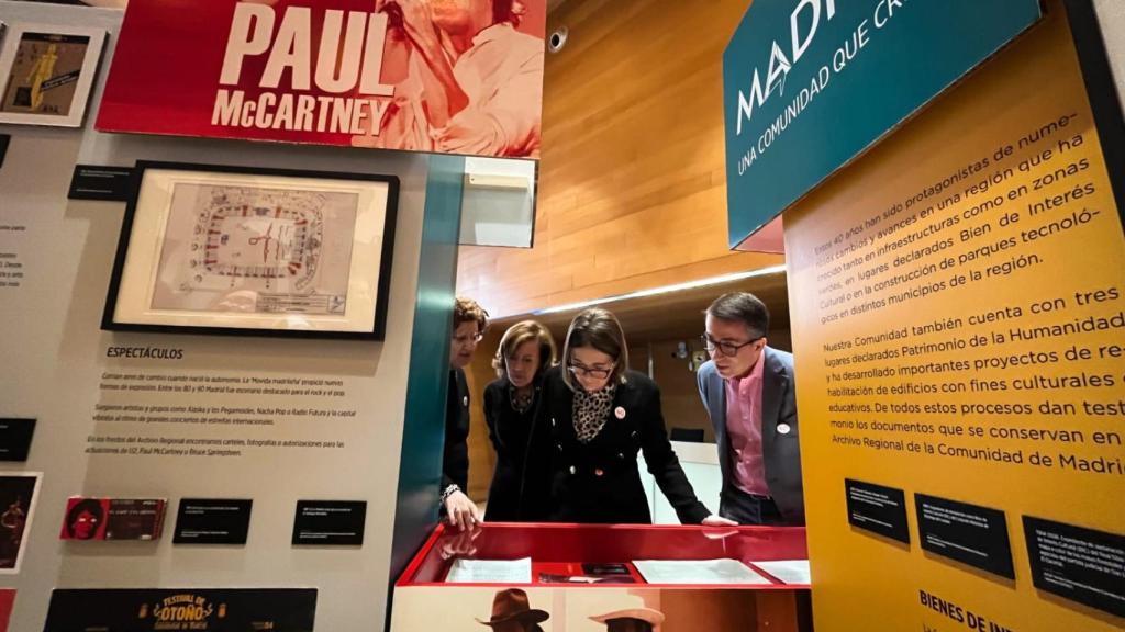 La consejera de Cultura Marta Rivera de la Cruz el día de la inauguración de la exposición.