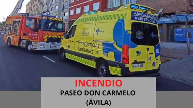 Incendio en una vivienda de Ávila