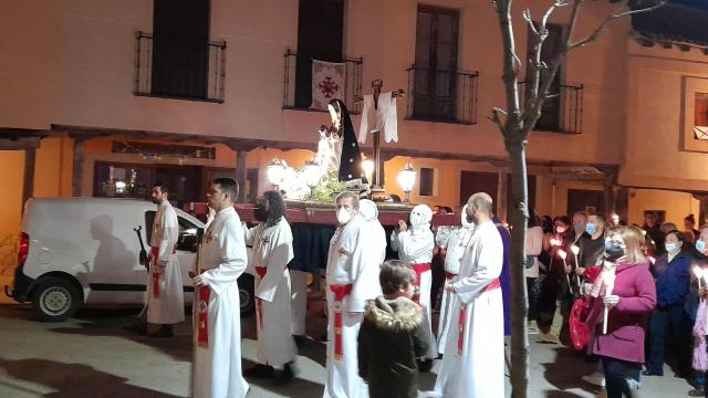 Una procesión de Semana Santa en Ampudia