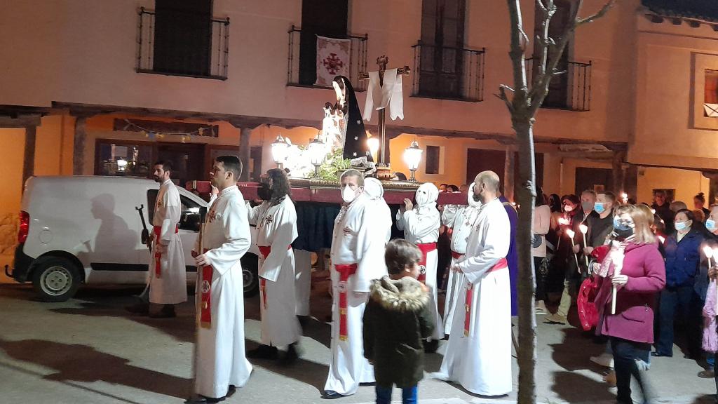 Una procesión de Semana Santa en Ampudia