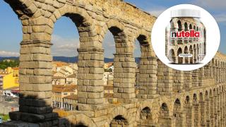 El Acueducto de Segovia plasmado en un bote de Nutella