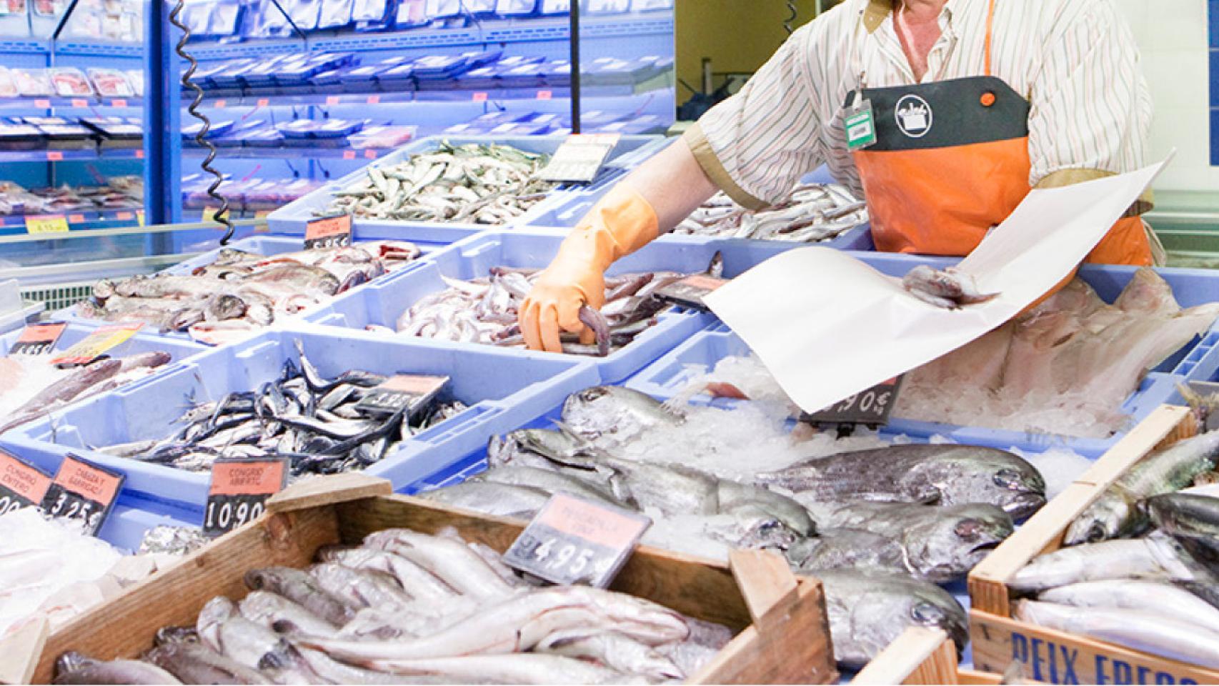 Pescadería de Mercadona.
