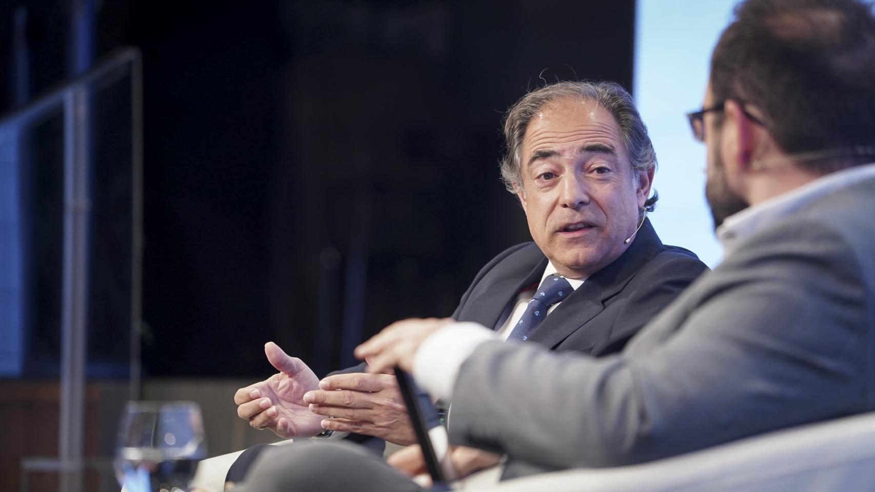 Enrique Jiménez Figueroa, director general de Philip Morris para España y Portugal, durante su intervención bajo el título 'Transformación para un futuro mejor'; en la segunda jornada del 'Wake Up, Spain!',