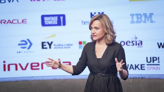 La ministra de Educación y Formación Profesional, Pilar Alegría, este martes en Casa América.