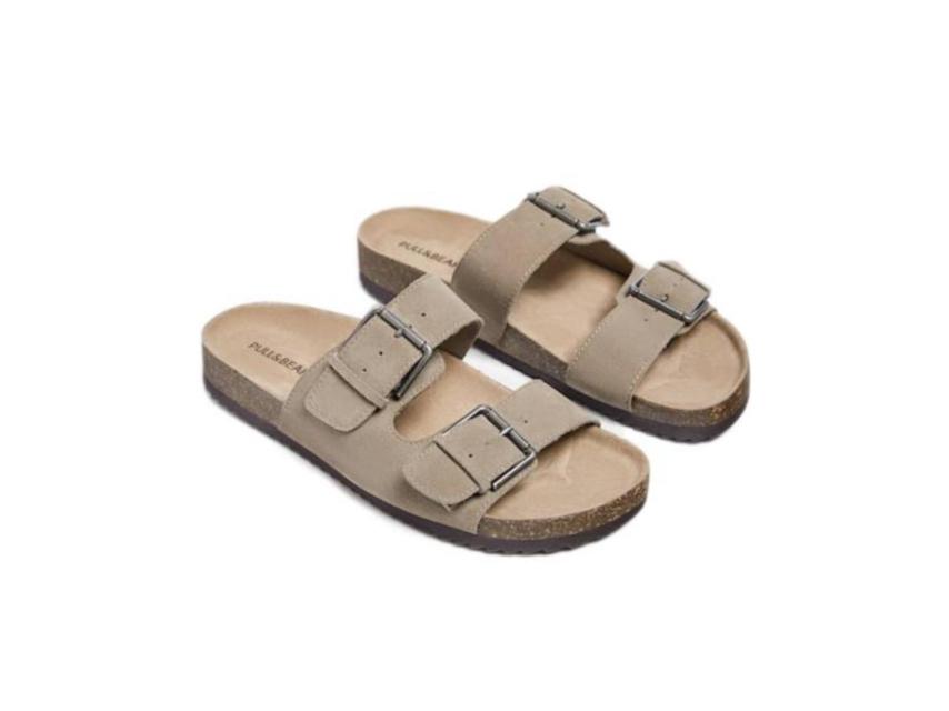 Sandalias piel hebillas