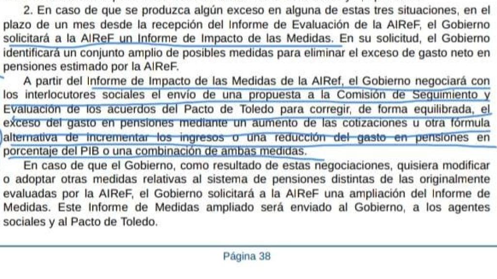 Disposición adicional segunda del decreto de pensiones.