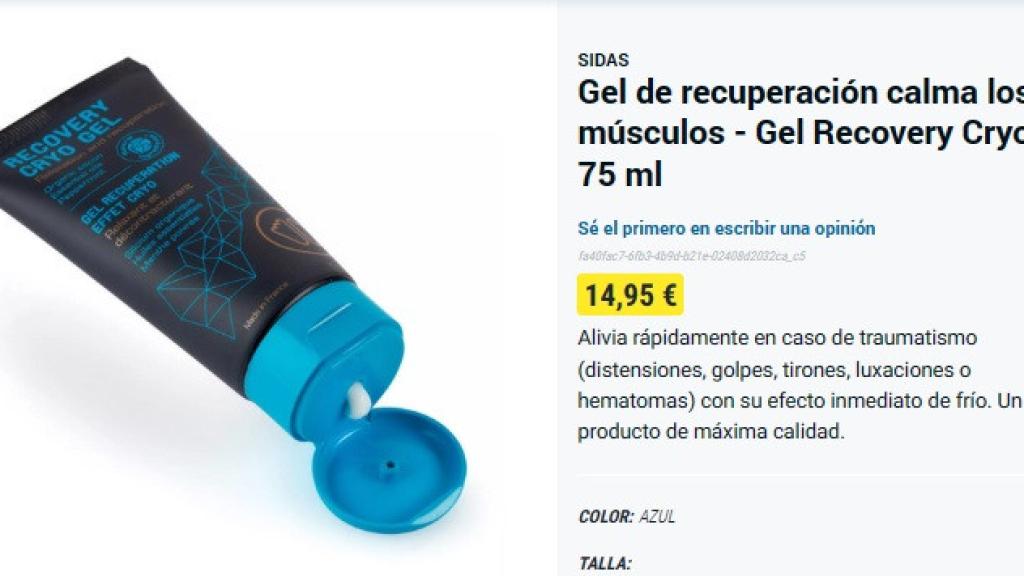 Gel de recuperación.