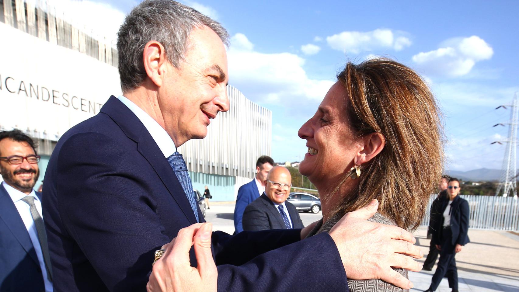Ribera con Zapatero en Ponferrada
