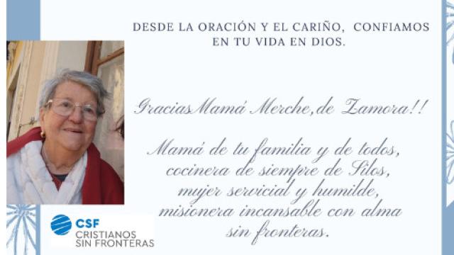 Despedida de 'Mamá Merche' tras su fallecimiento