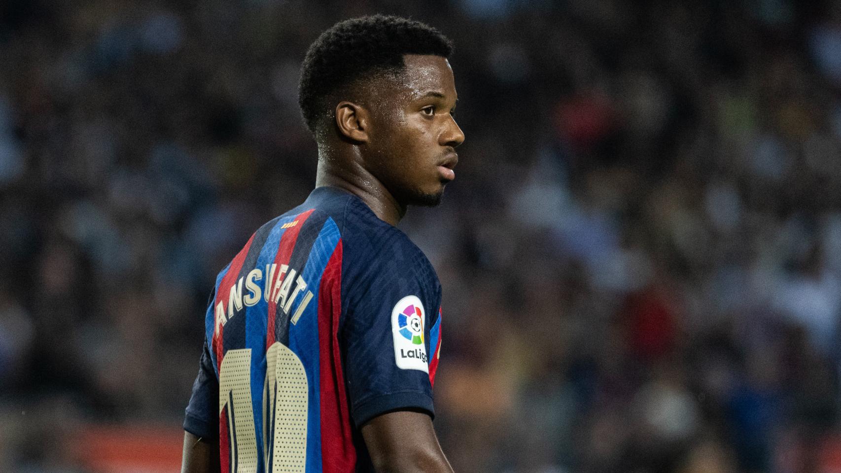 Ansu Fati, con el FC Barcelona