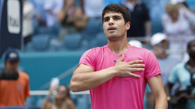 Carlos Alcaraz, durante el Masters 1.000 de Miami