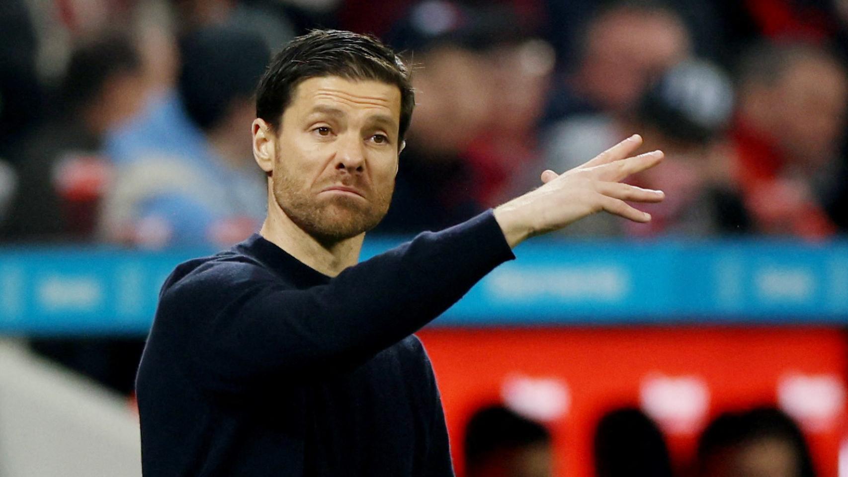 Xabi Alonso, durante un partido del Bayer Leverkusen