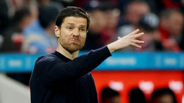 Xabi Alonso, durante un partido del Bayer Leverkusen