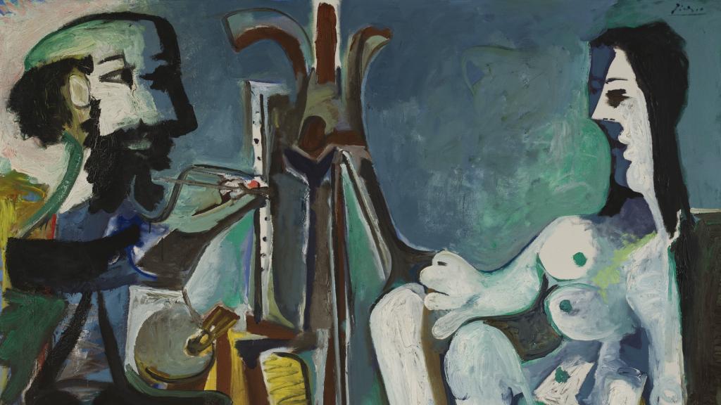'El pintor y su modelo', 1963, en la Fundación Beyeler de Basilea. Foto: © ProLitteris, Zurich