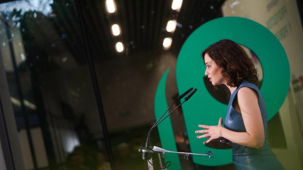 La presidenta de la región durante el acto de presentación de Patio.