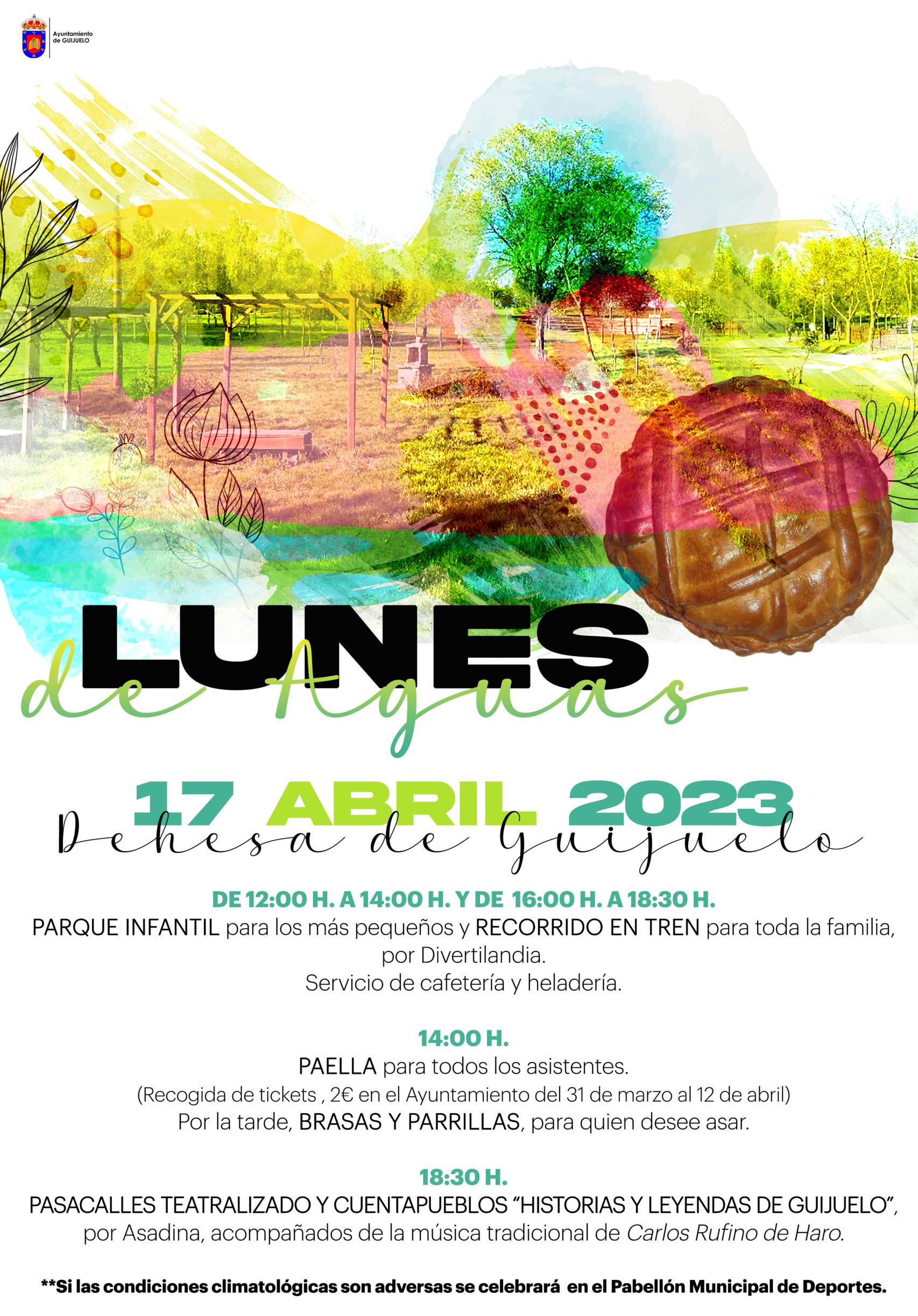 Cartel de actividades de Lunes de Aguas