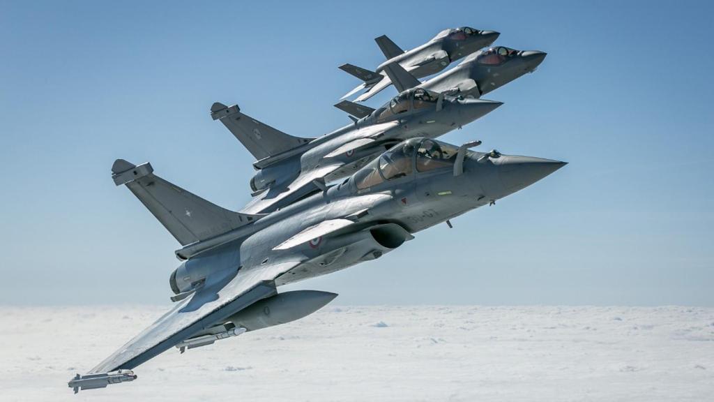 Aviones en la demostración.