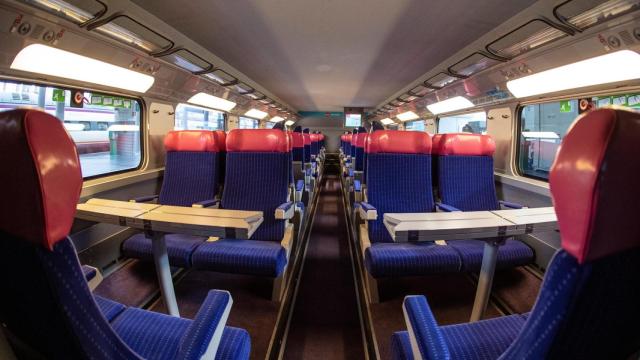 Interior de un tren Ouigo, que operará con Alicante a partir del próximo 27 de abril.