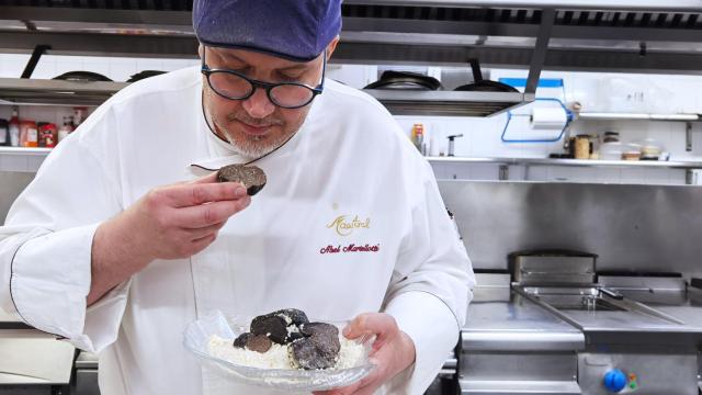 Abel Martellotti, en la cocina del Maestral.