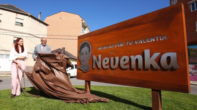 Presentación del espacio dedicado a Nevenka Fernández en Ponferrada