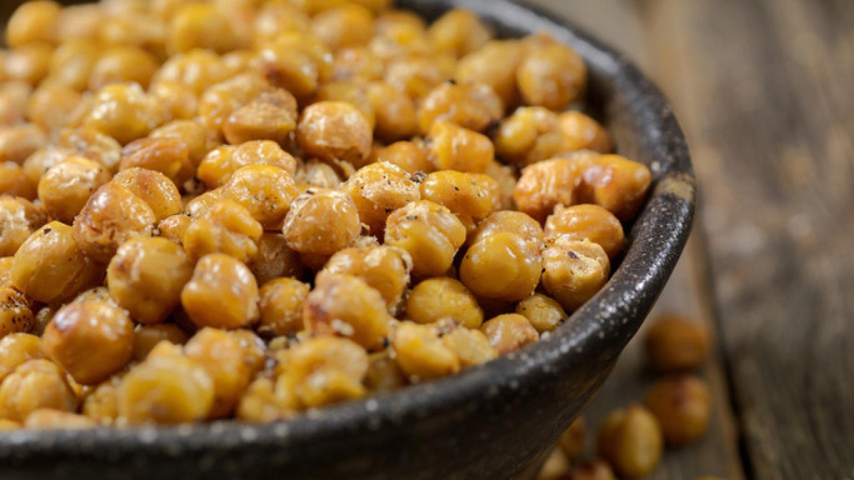 Receta de garbanzos fritos.