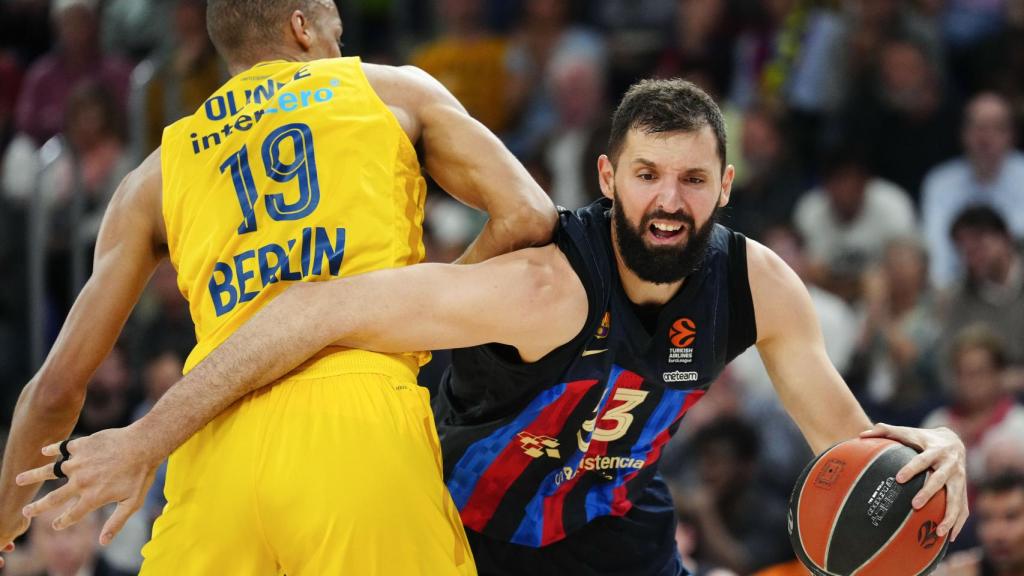 Mirotic, en un ataque del Barcelona frente al Alba Berlín.