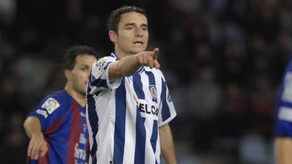 Andrija Delibasic durante un partido con la Real Sociedad en La Liga