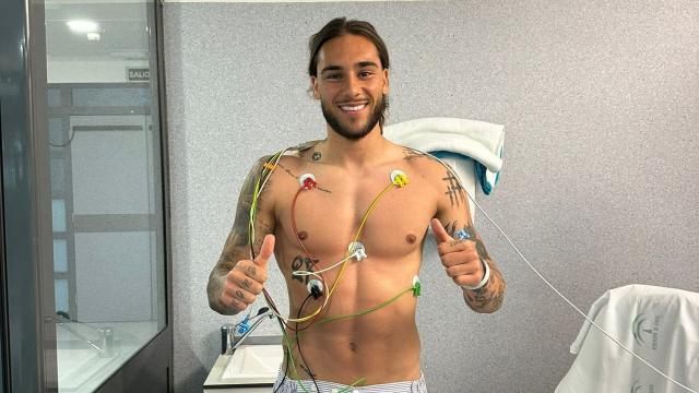 Dragisa Gudelj, en el hospital tras el paro cardíaco sufrido.