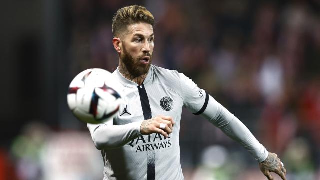 Sergio Ramos, en un partido con el PSG.