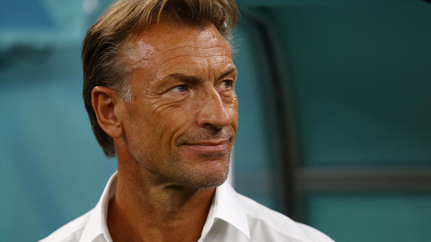 Hervé Renard, durante el Mundial de Qatar.