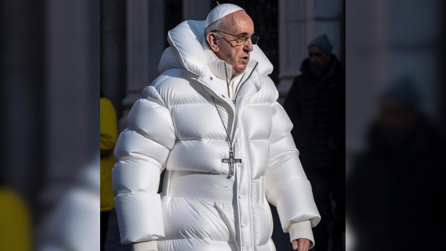 El papa Francisco fue protagonista de un 'meme' creado por IA