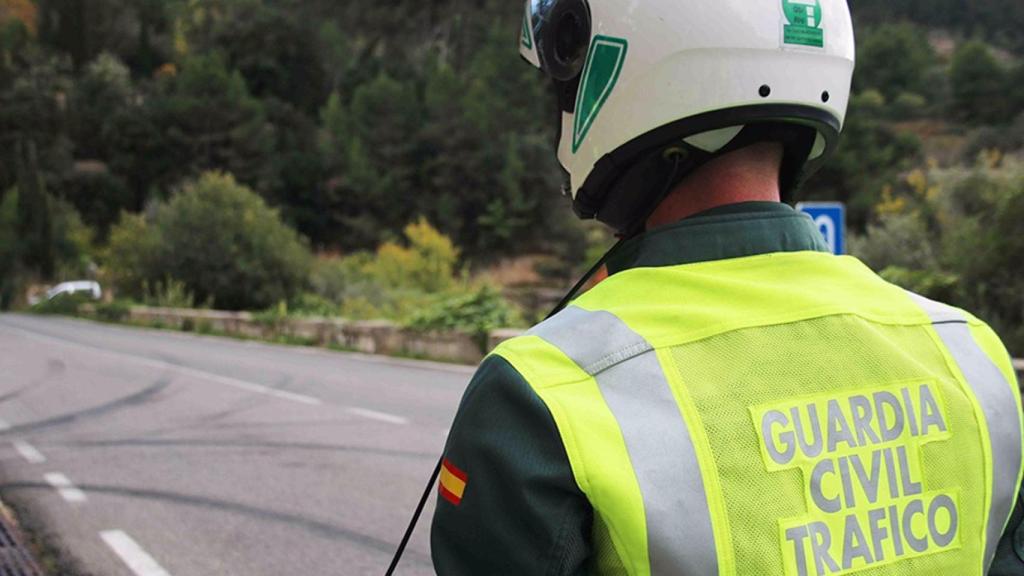 Un guardia civil en un control.