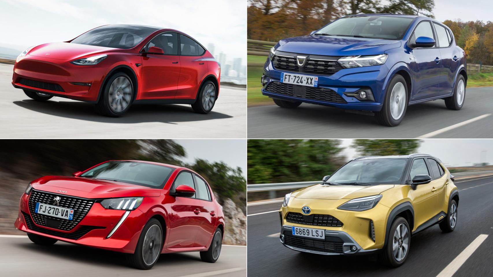 El Dacia Sandero y el Tesla Model Y, entre los coches preferidos por los europeos; ¿cuál es el ‘top 10’?