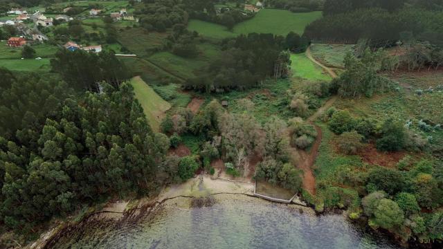 Imagen aérea del emplazamiento del yacimiento