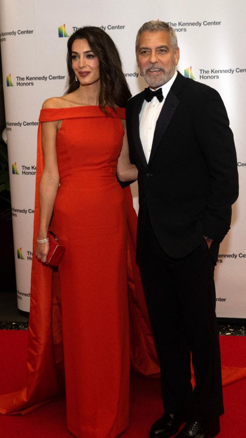 Amal y George Clooney en Washington.